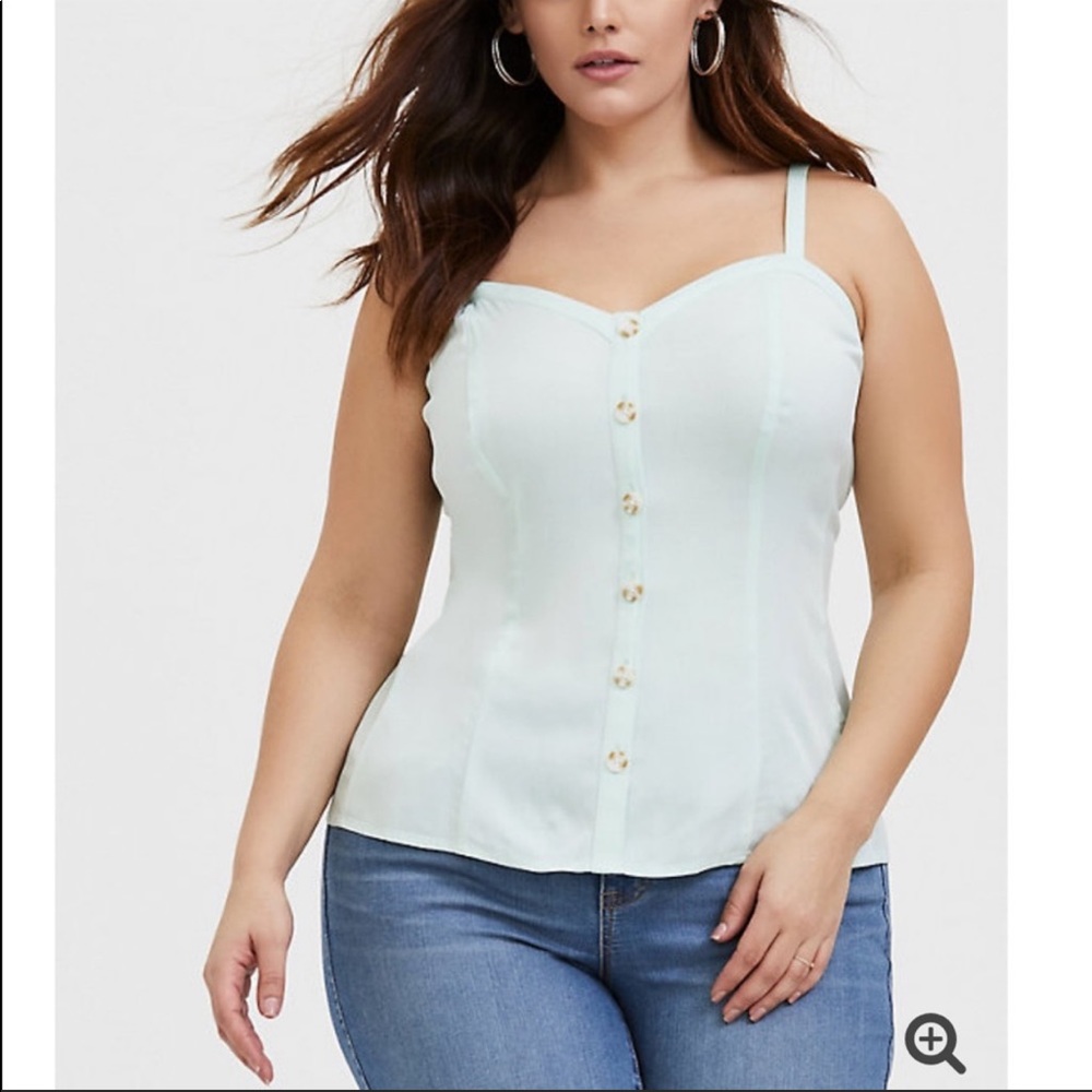 Stretch challis fit n flare cami